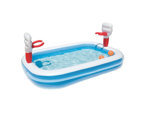 Bestway Kids Pool 251x168x102cm Inflatable Above Ground Swimming Play Pools 636L