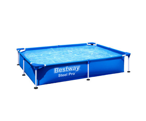 Bestway Swimming Pool 221x150x43cm Steel Frame Above Ground Pools 1200L