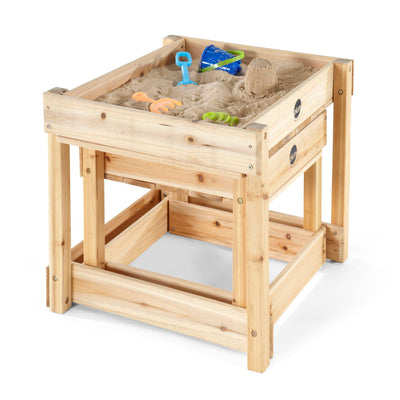 Sand and Water Wooden Tables (Natural) by Plum Play