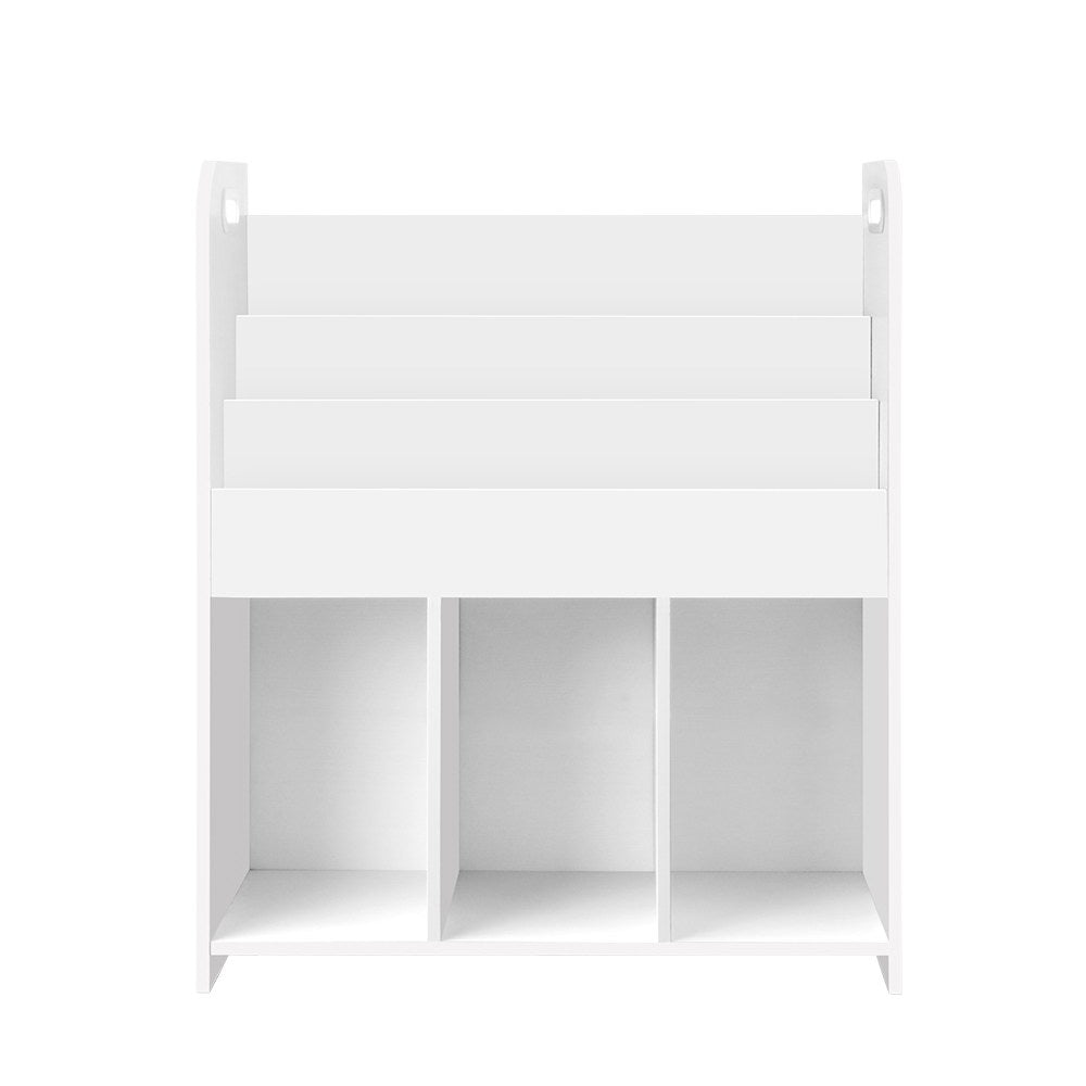 Keezi Kids Bookshelf and Toys Storage Organizer - White