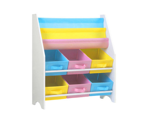 Artiss Kids Wooden Bookshelf 2 Tiers