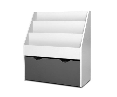 Keezi 3 Tiers Kids Bookshelf Magazine Rack Children Bookcase Organiser Storage