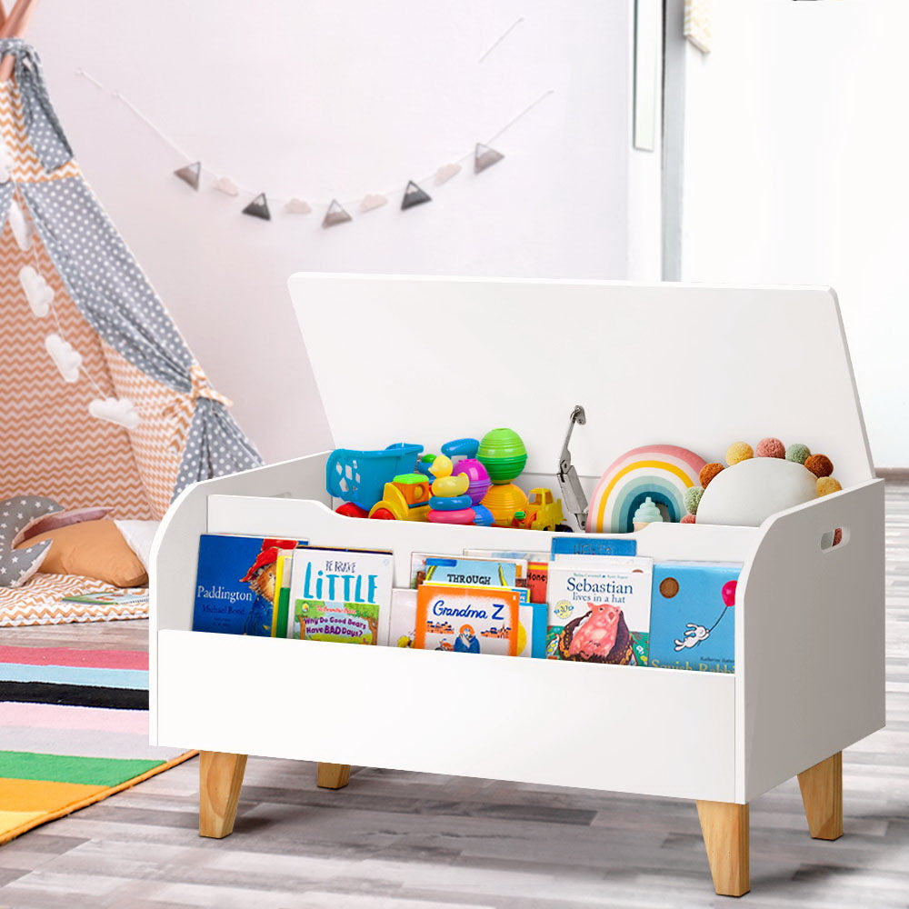 Keezi Kids Toy Box Chest Bookshelf Storage Children Bookcase Organiser Display