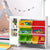 Keezi Kids Toy Storage Cabinet with 8 Colourful Bins - White
