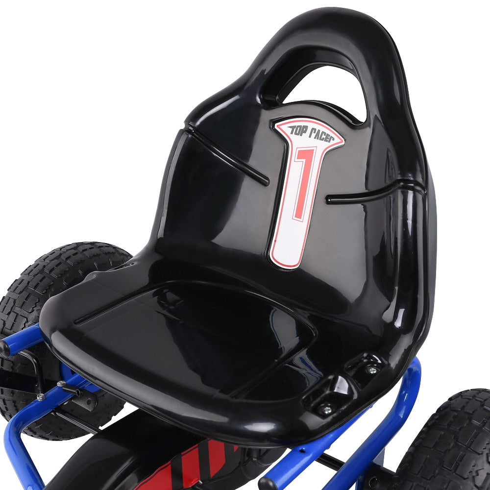 Kids Go Kart Ride On Car Pedal With Rubber Wheels Adjustable Seat