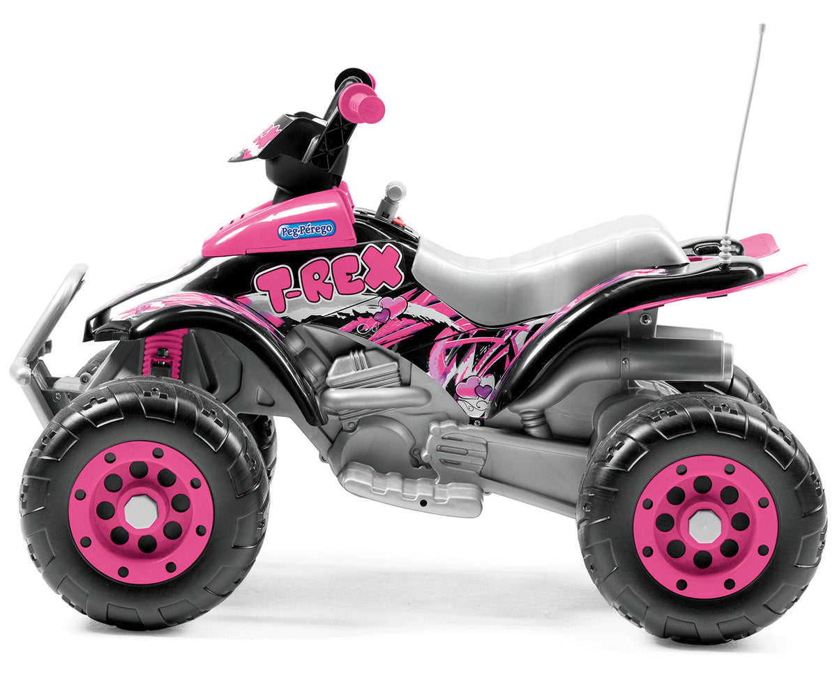 Peg Perego Corral T-Rex Quad Bike Pink 12V