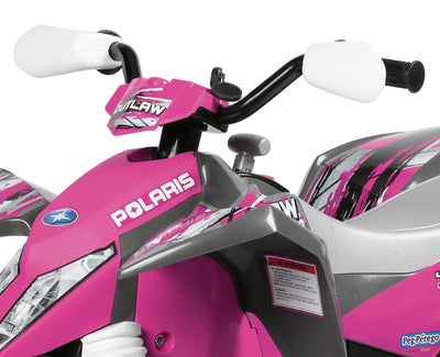 Peg Perego Polaris Outlaw Pink Power Quad Bike 12V