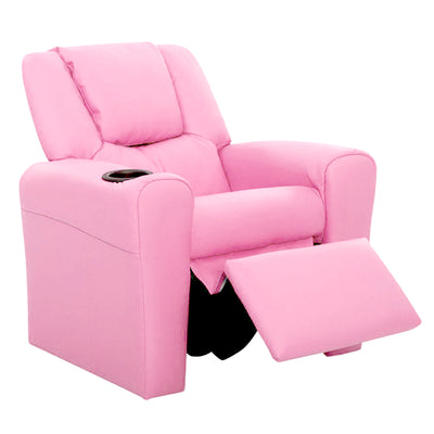 Keezi Kids Recliner Sofa Lounge - Pink
