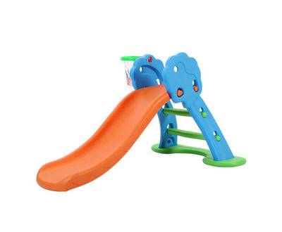 Slide with Basketball Hoop with Ladder Base by Keezi