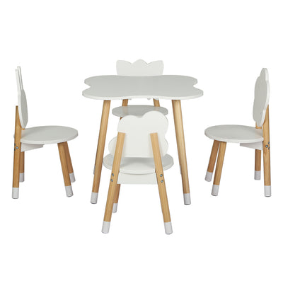 Keezi 5 Piece Kids Table and Chairs Set Study and Play Desk