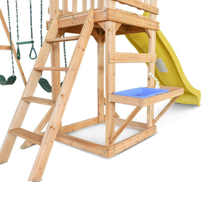 Lifespan Kids Albert Park Swing & Play Set with Yellow Slide