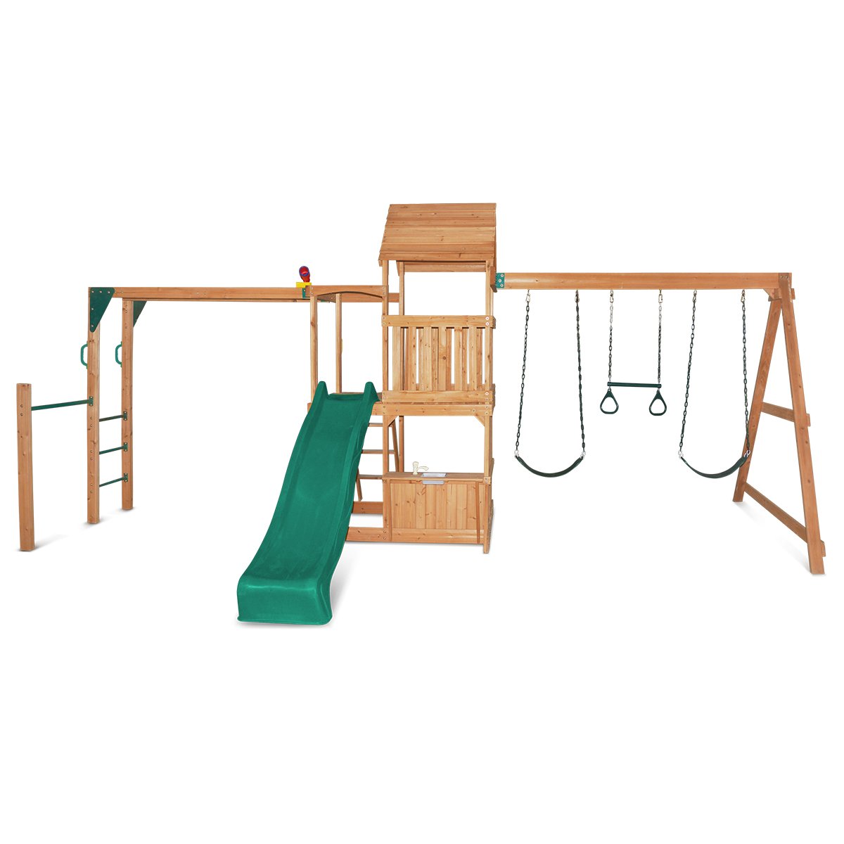 Lifespan Kids Coburg Lake Swing & Play Set with Green Slide