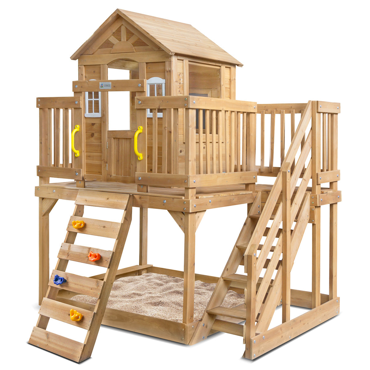 Lifespan Kids Silverton Cubby House with Rock Climbing Wall