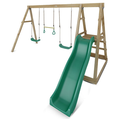 Lifespan Kids Winston 4-Station Timber Swing Set with Slide