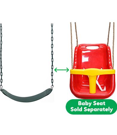 Lifespan Kids Amber 3 Double Belt Swing Set