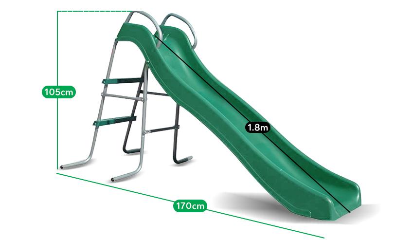 Lifespan Kids Hurley 2 Metal Swing Set with Slide