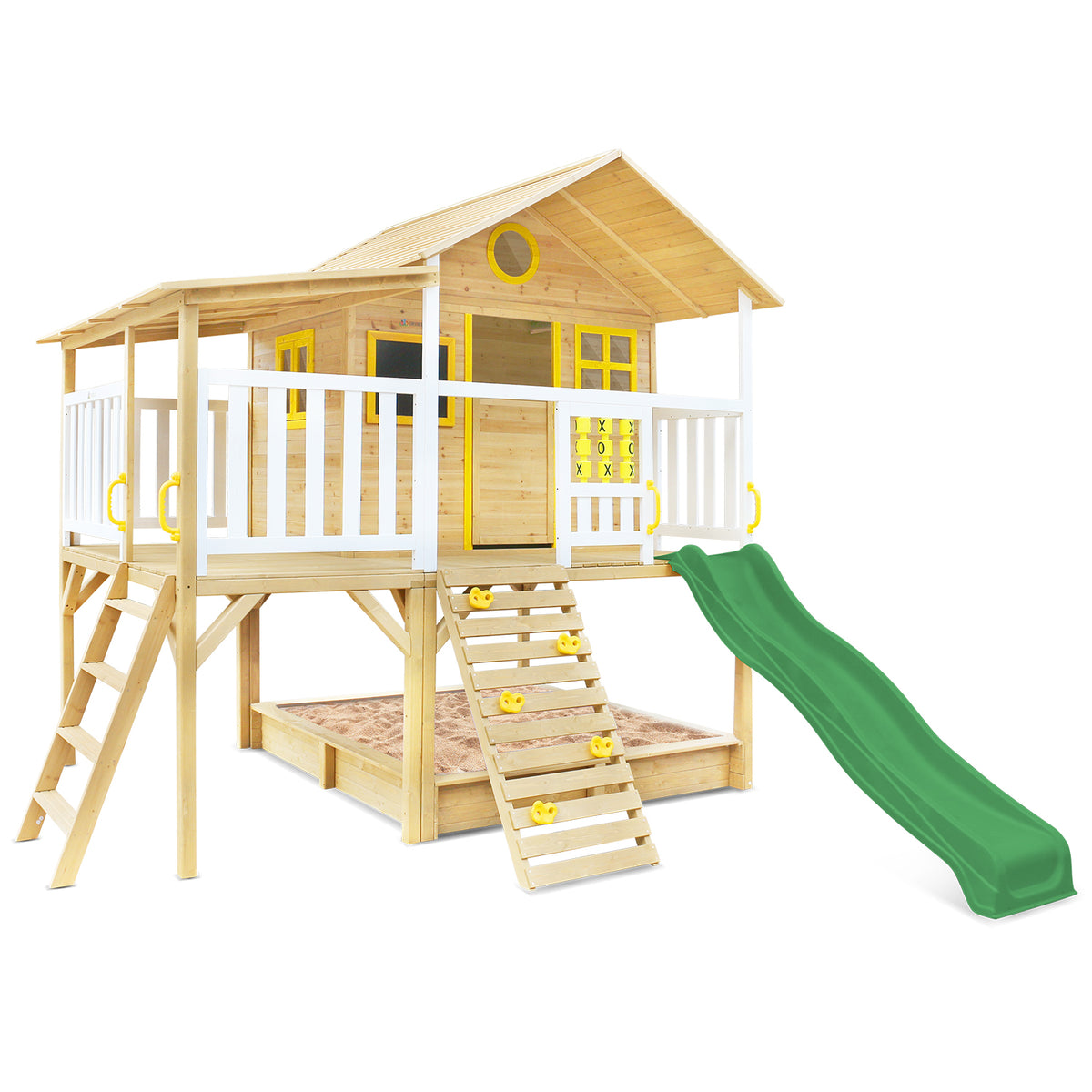 Lifespan Kids Warrigal Cubby House with Pergola (Green Slide)