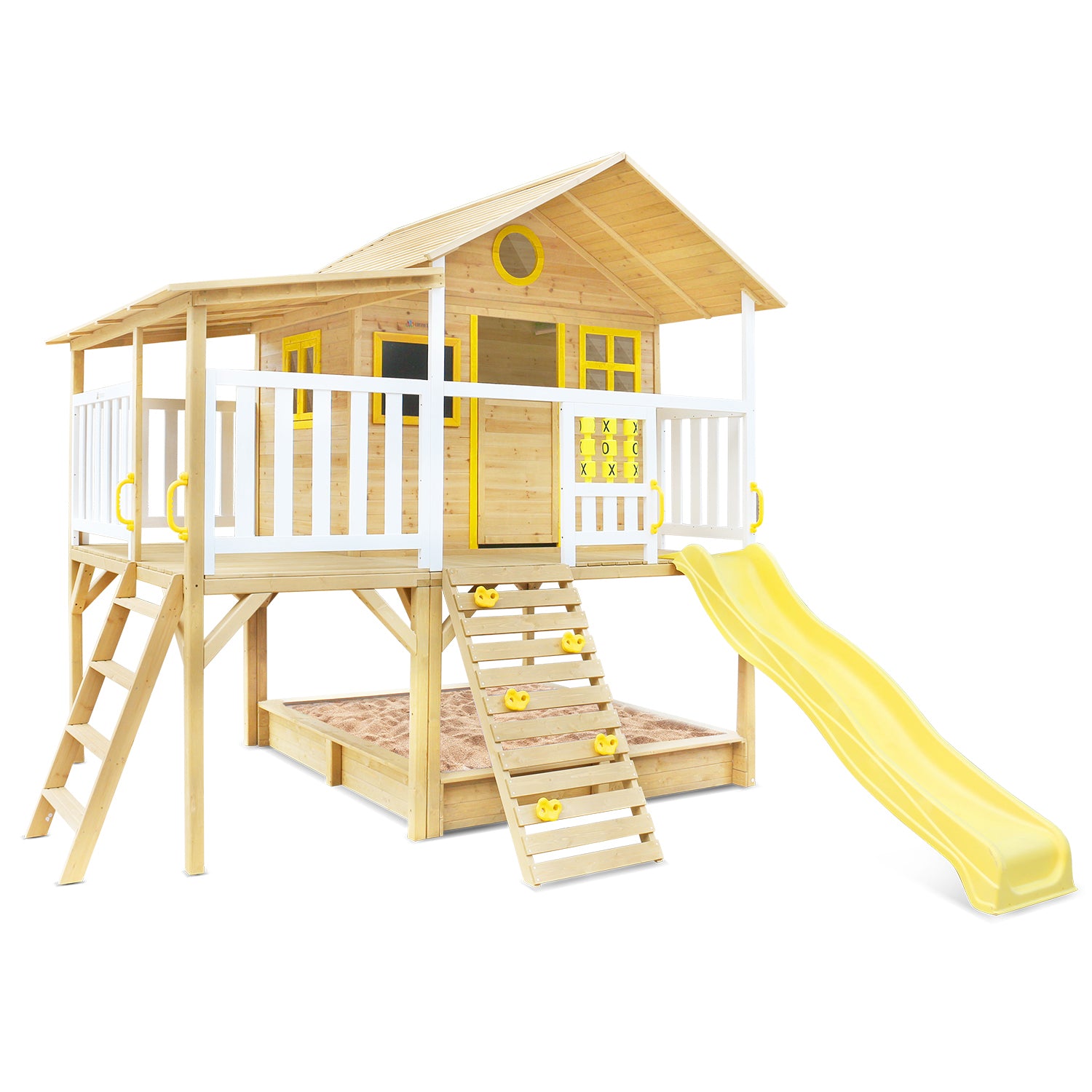 Lifespan Kids Warrigal Cubby House with Pergola (Yellow Slide)