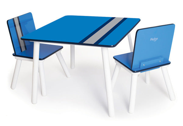P'kolino Classically Cool Table and Chairs - Racing Stripes