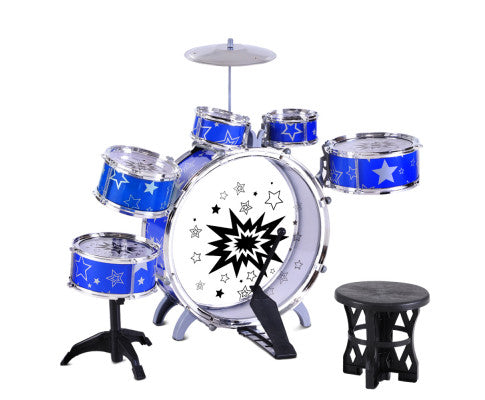 11 Piece Kids Drum Set by Keezi
