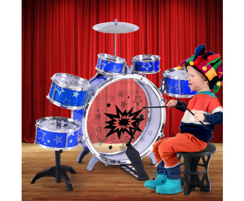 11 Piece Kids Drum Set by Keezi