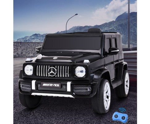 Kids Electric Ride On Car Mercedes-Benz Licensed AMG G63 Toy Cars 12V Black with Free Customized Plates