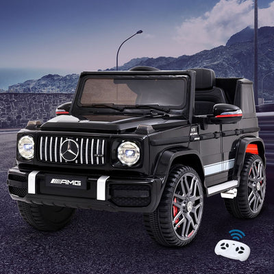 Kids Electric Ride On Car Mercedes-Benz Licensed AMG G63 Toy Cars Remote Black with Free Customized Plates