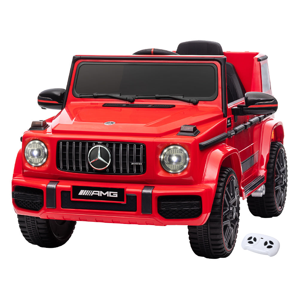 Kids Electric Ride On Car Mercedes-Benz Licensed AMG G63 Toy Cars Remote Red with Free Customized Plates