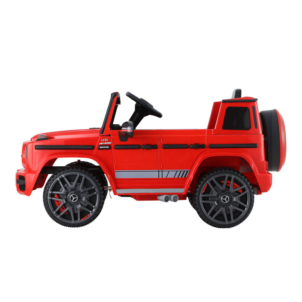 Kids Electric Ride On Car Mercedes-Benz Licensed AMG G63 Toy Cars Remote Red with Free Customized Plates