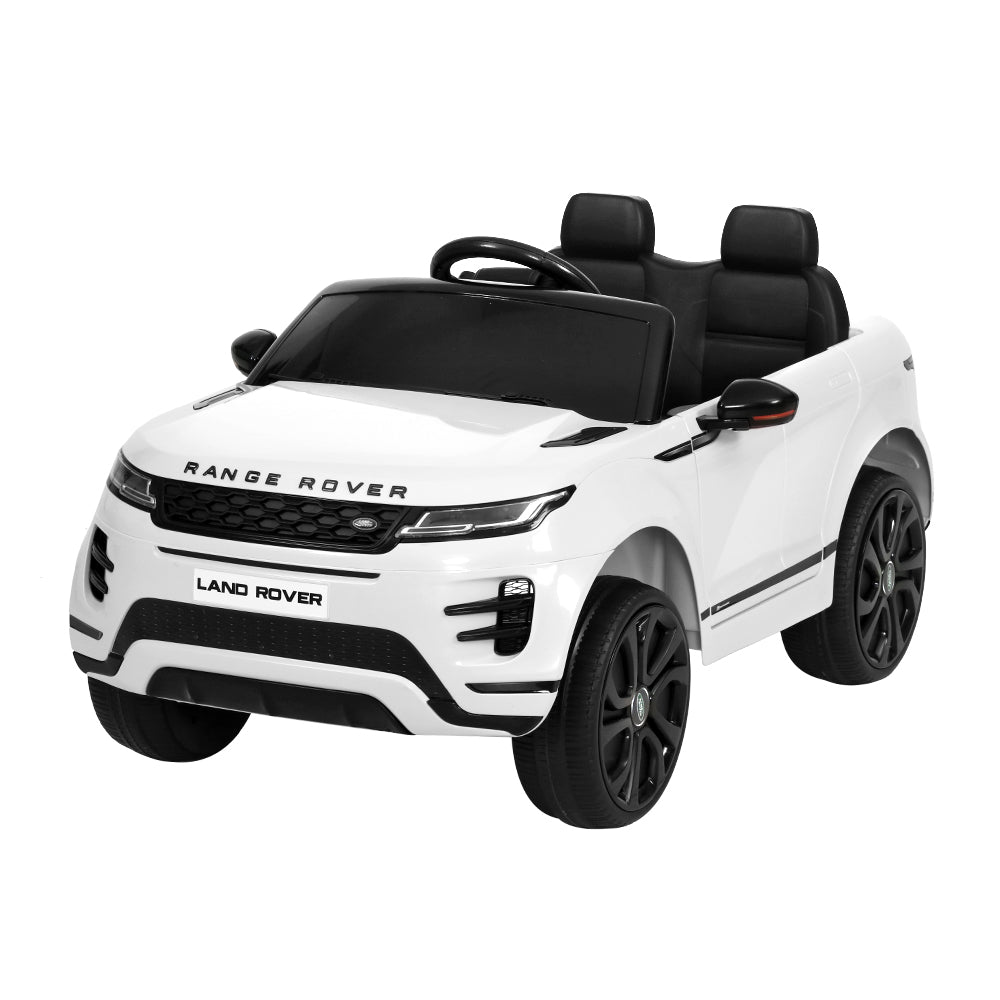Rigo Kids Ride On Car Licensed Land Rover 12V Electric Car Toys Battery Remote White