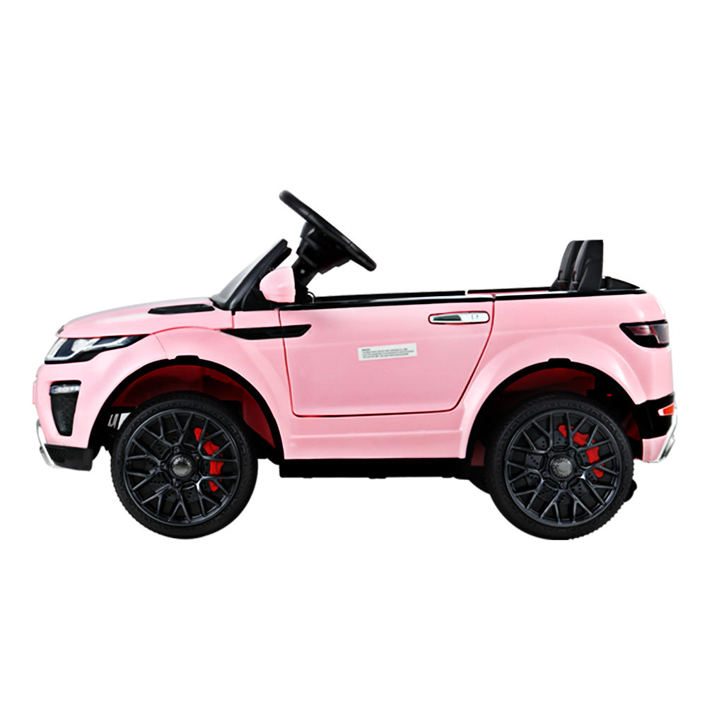Rigo Kids Electric Ride On Car Range Rover-inspired Toy Cars Remote 12V Pink with Free Customized Plates