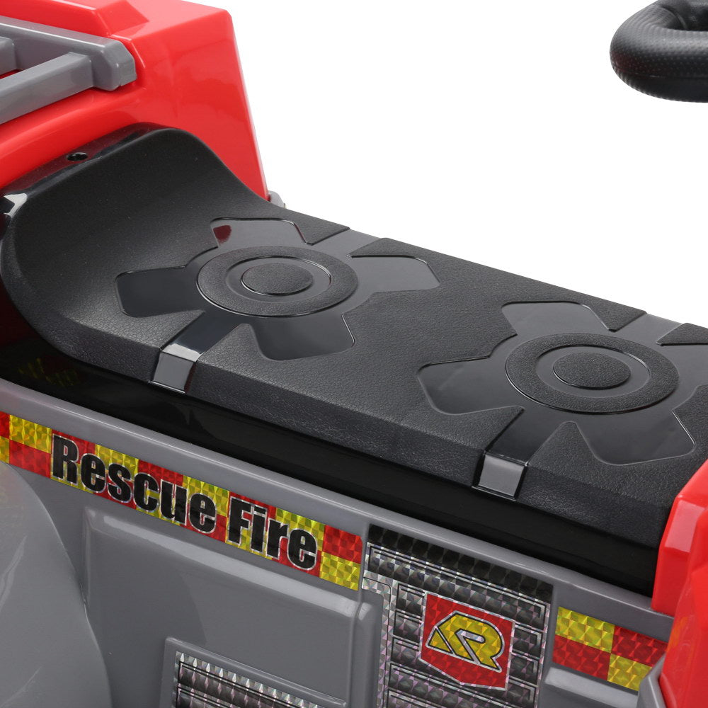 Fire Truck Electric Toy Car - Red & Grey - Ride On - Kids Toys Warehouse - kidstoyswarehouse