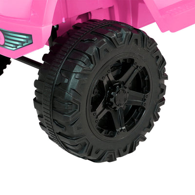 Rigo Kids Ride On Car (Jeep Replica) - Pink 12V with Free Customized Plate