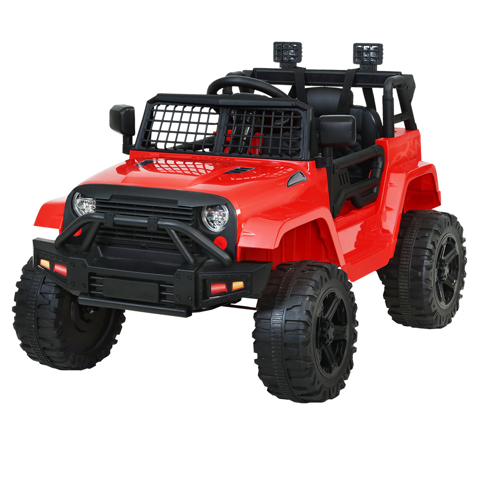 Rigo Kids Electric Ride On Car Jeep Toy Cars Remote 12V Red with Free Customized Plates