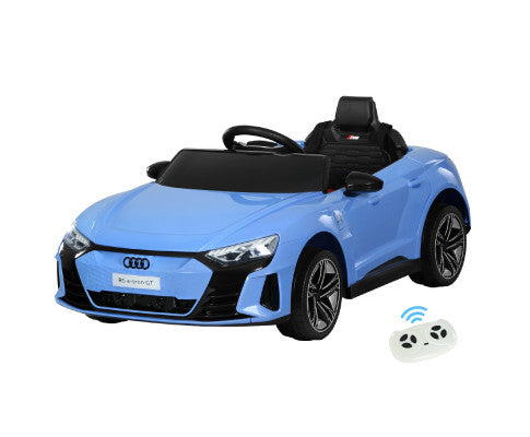 Kids Electric Ride On Car Audi Licensed RS e-tron GT Toy Cars Remote 12V Blue