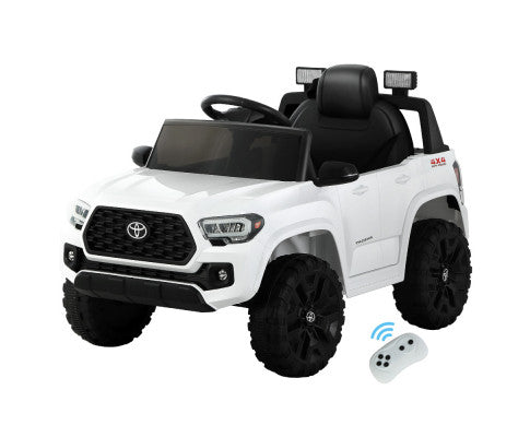 Kids Electric Ride On Car Toyota Tacoma Off Road Jeep Toy Cars Remote 12V Whte