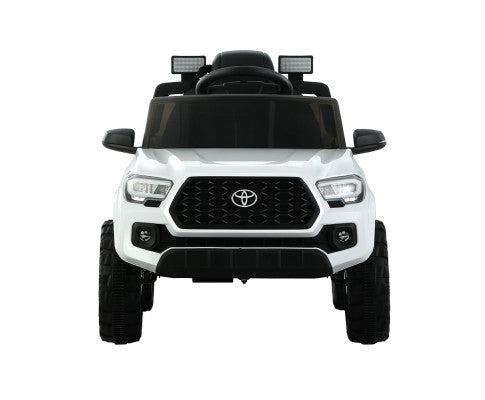 Kids Electric Ride On Car Toyota Tacoma Off Road Jeep Toy Cars Remote 12V Whte