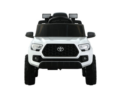 Toyota Ride On Car Tacoma Off Road Jeep 12V - White with Free Customized Plate