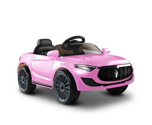 Rigo Kids Electric Ride On Car Maserati-inspried Toy Cars Remote 12V Pink with Free Customized Plates