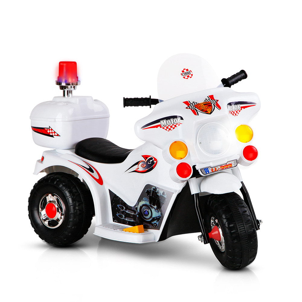 peg perego police motorcycle Rigo Kids Electric Ride On Police Motorcycle Motorbike 6V Battery Whit– Kids Toys Warehouse