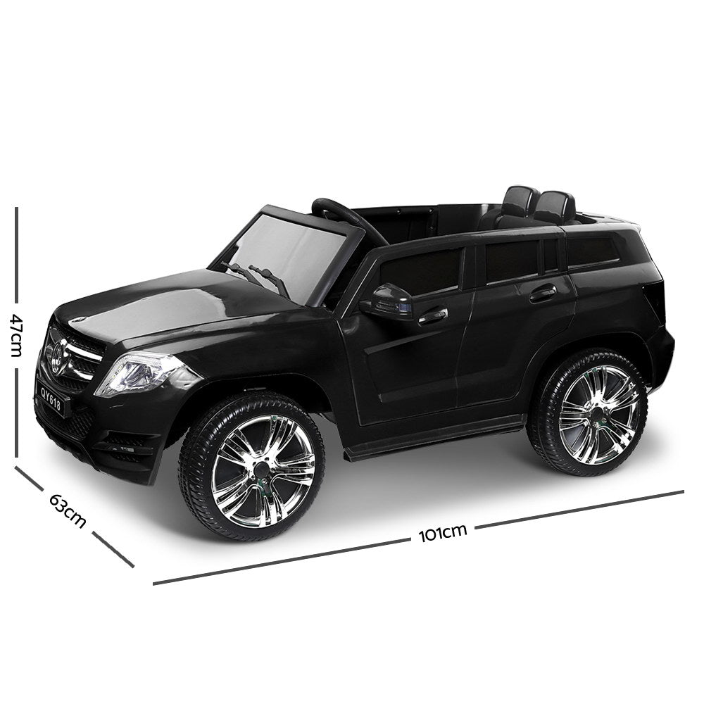 Rigo Kids Ride On Car (Mercedes Benz ML450 Replica) - Black with Free Customized Plate