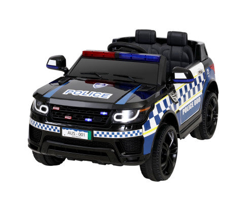 Rigo Kids Ride On Car Patrol Police Electric Black