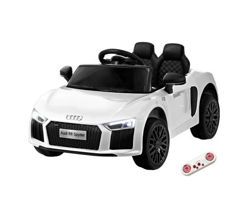 Kids Ride On Car Audi R8 Licensed Sports Electric Toy Cars White