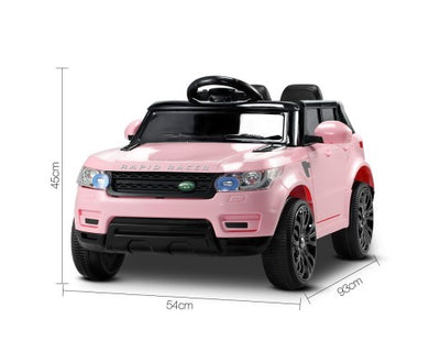 Rigo Kids Electric Ride On Car SUV Range Rover-inspired Cars Remote 12V Pink with Free Customized Plates