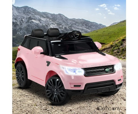 Rigo Kids Electric Ride On Car SUV Range Rover-inspired Cars Remote 12V Pink with Free Customized Plates