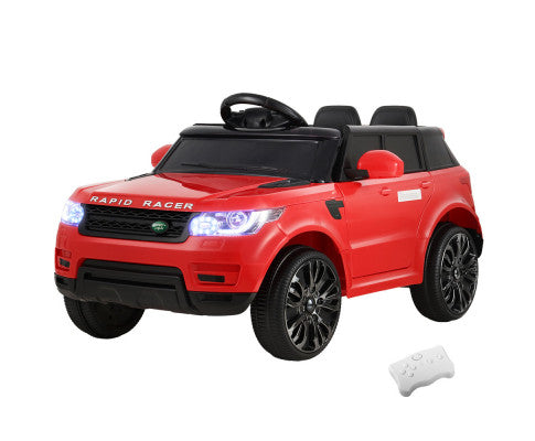 Rigo Kids Electric Ride On Car SUV Range Rover-inspired Cars Remote 12V Red with Free Customized Plates