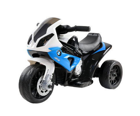 Kids Electric Ride On Car Police Motorcycle Motorbike BMW Licensed S1000RR Blue