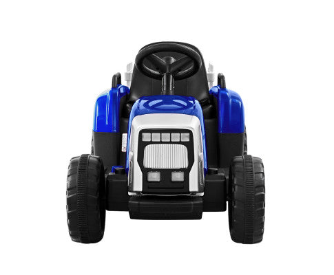 Rigo Kids Electric Ride On Car Tractor Toy Cars 12V Blue with Free Customized Plates