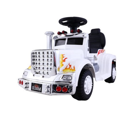 Rigo Kids Electric Ride On Car Truck Motorcycle Motorbike Toy Cars 6V White