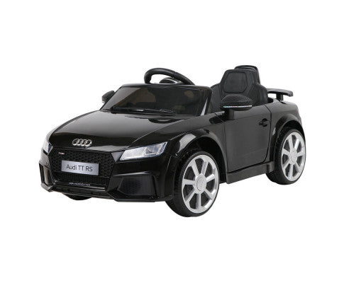 Kids Electric Ride On Car Audi Licensed TTRS Toy Cars Remote 12V Battery Black
